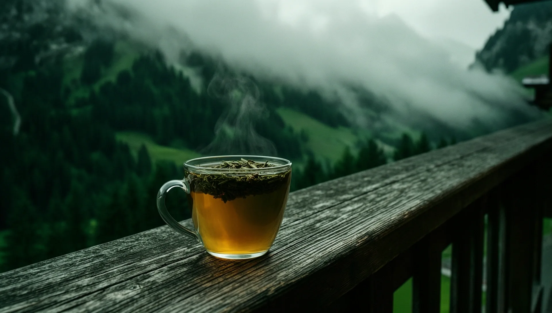 Alpines Panorama im Morgengrauen